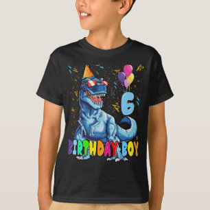 T-shirt C'est ma 6e fête des Chemises Dinosaures pour 6 an