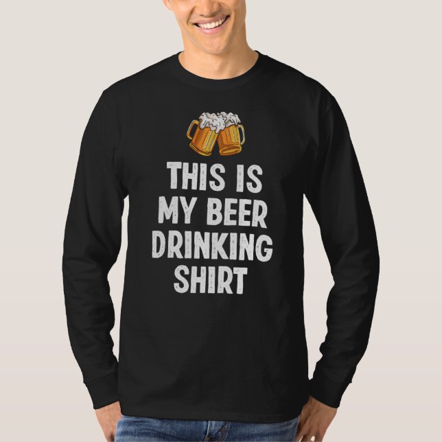 T-shirt C'Est Ma Bière Boire Drôle Amateur De Bière (Devant)