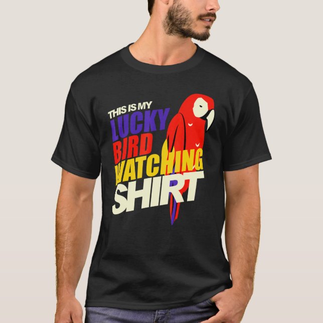 T-shirt C'Est Ma Chanceuse Observation D'Oiseaux (Devant)