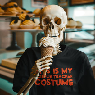 T-shirt C'Est Ma Chemise Costume D'Enseignant En Sciences