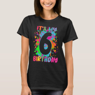 T-shirt C'est ma chemise d'anniversaire 6 ans Garçons Fill