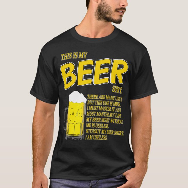 T-shirt C'est ma chemise de bière (Devant)