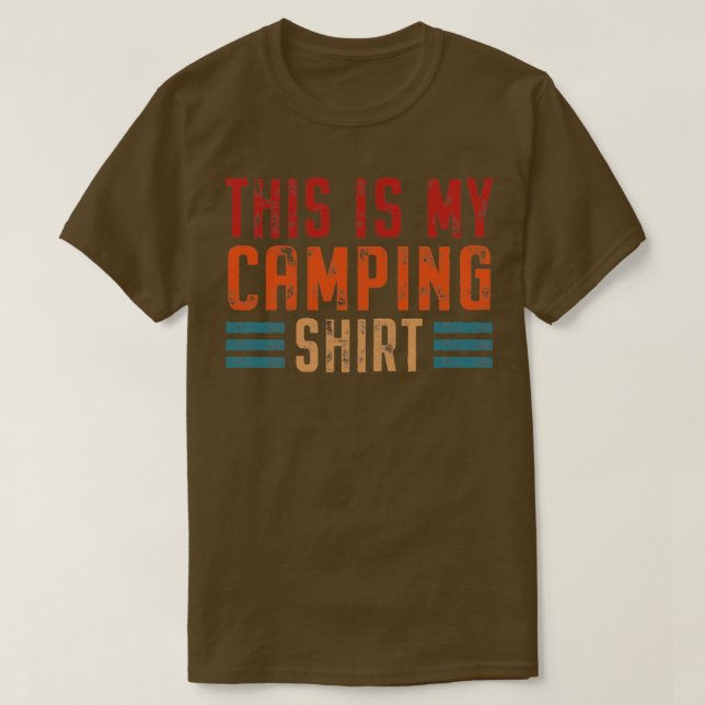 T-shirt C'est ma chemise de camping drôle (Design devant)