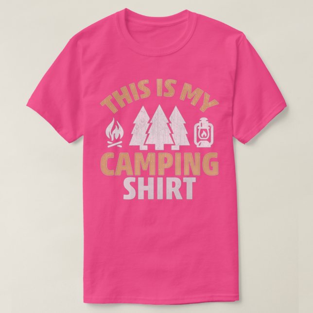 T-shirt C'est ma chemise de camping Essential (Design devant)