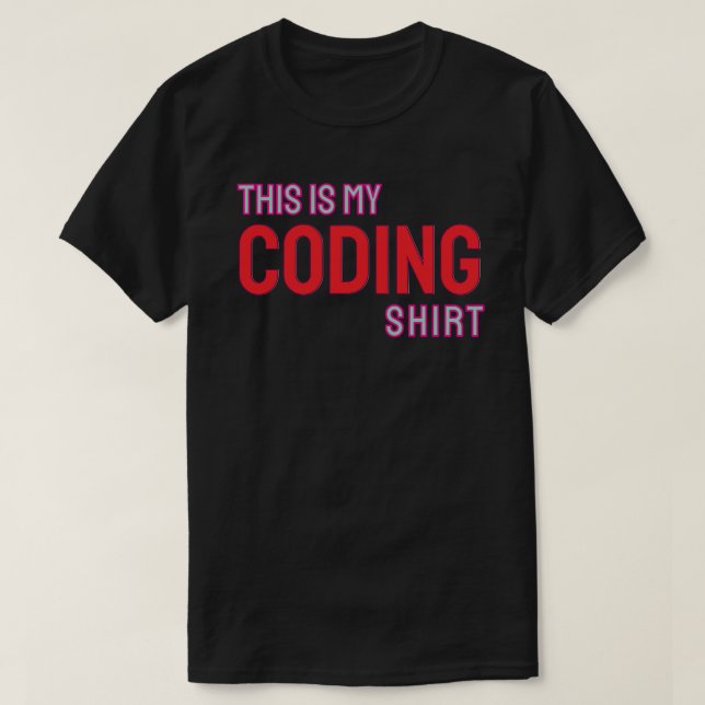 T-shirt C'est ma chemise de codeur (Design devant)