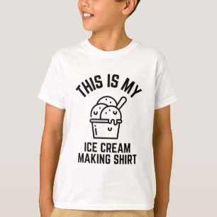 T-shirt C'est ma chemise de crème glacée