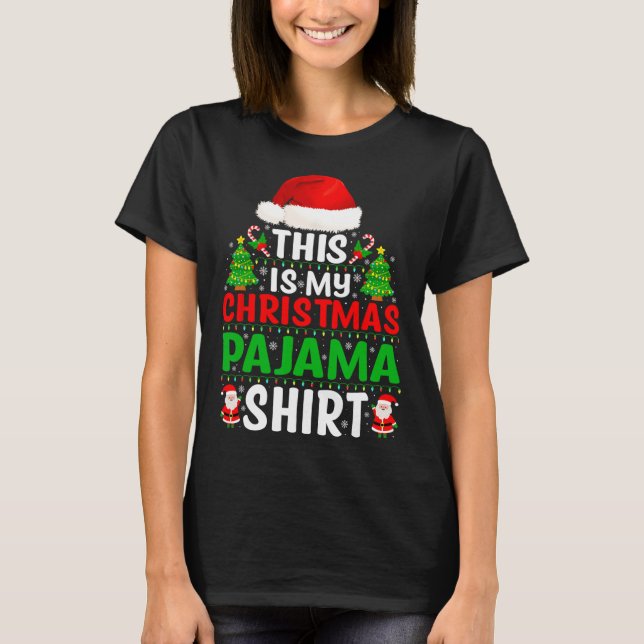 T-shirt C'Est Ma Chemise De Fête De Noël Fantastique Noël  (Devant)