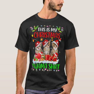 T-shirt C'Est Ma Chemise De Feu De Noël En Pyjama Père Noë