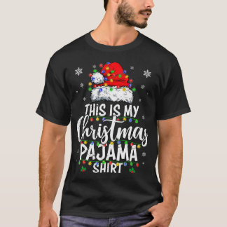 T-shirt C'Est Ma Chemise De Noël Feux Hommes Femmes Enfant