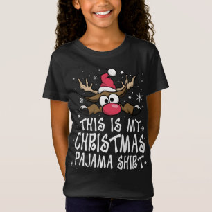 T-Shirt C'Est Ma Chemise De Pajama De Noël Drôle Noël