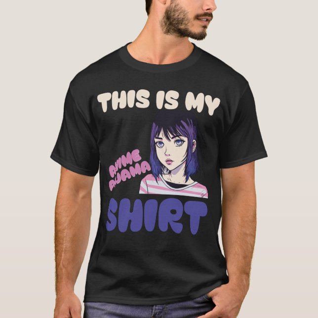 T-shirt C'Est Ma Chemise De Pyjama Anime - Pyjamas Pour Ad (Devant)
