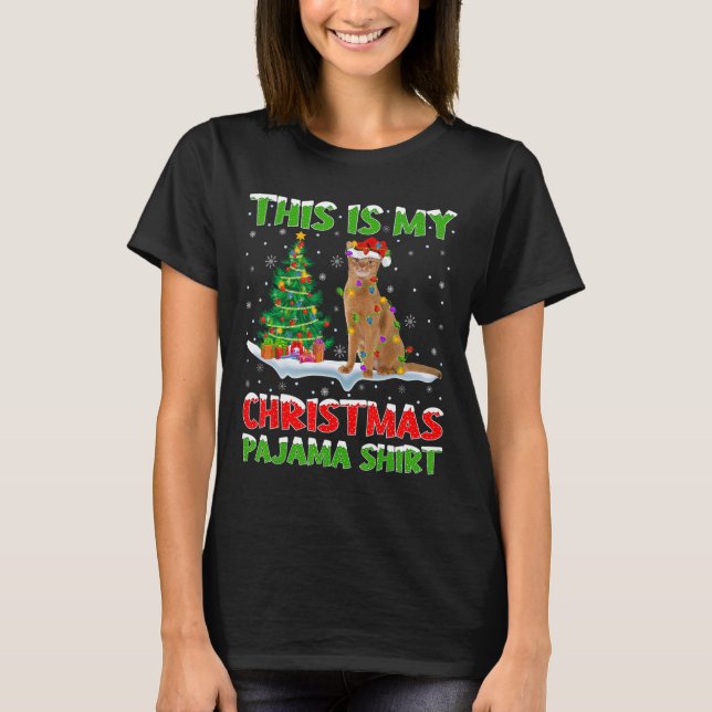 T-shirt C'est ma chemise de pyjama de Noël  (Devant)