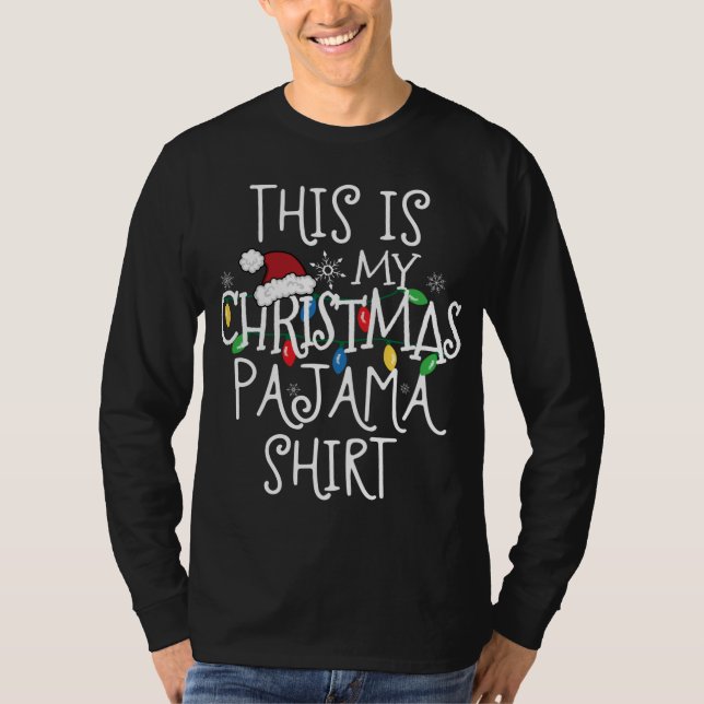 T-shirt C'Est Ma Chemise De Pyjama De Noël (Devant)