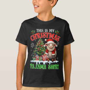 T-shirt C'est ma chemise de pyjama de Noël Santa Sheep Far