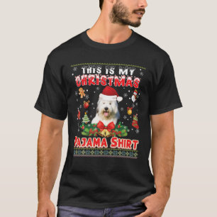 T-shirt C'Est Ma Chemise De Pyjama De Noël Vielle Melle An