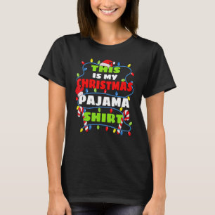 T-shirt C'est ma chemise de pyjama de Noël Xmas Guirlande
