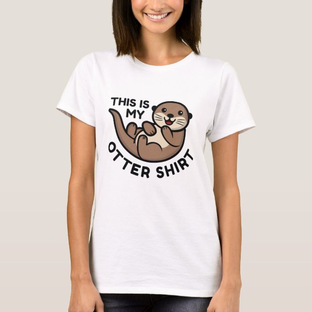 T-shirt C'Est Ma Chemise En Otter (Devant)