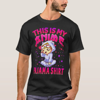 T-shirt C'Est Ma Chemise En Pyjama Femmes Otaku Pajamas Fi