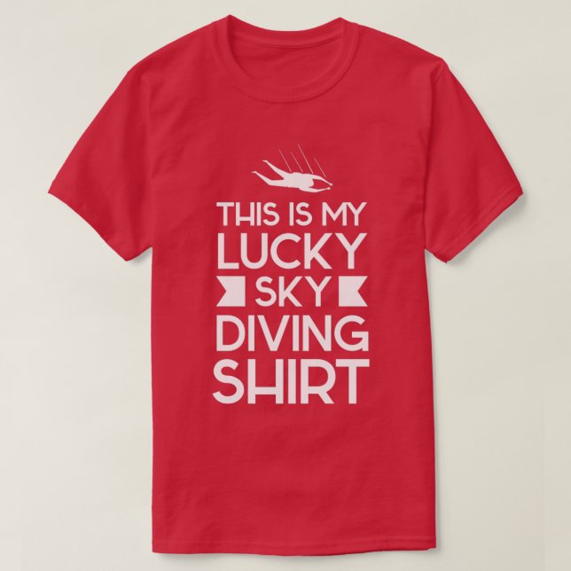 T-shirt C'Est Ma Chemise Luky Skydiving (Design devant)