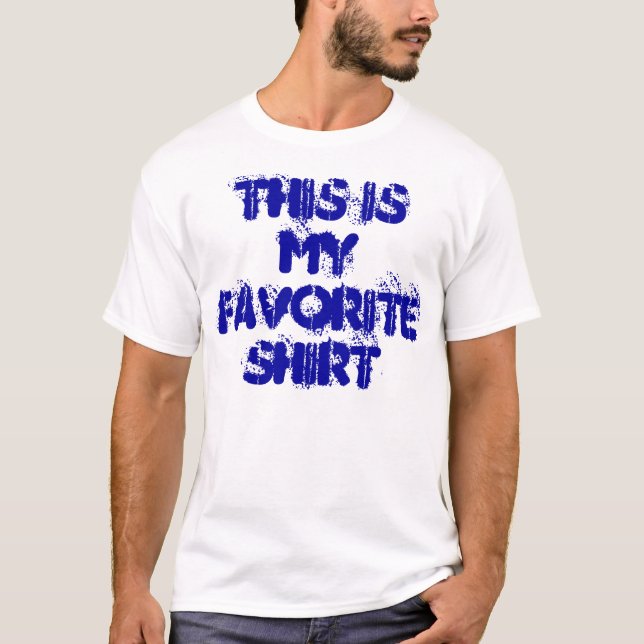 T-SHIRT C'EST MA CHEMISE PRÉFÉRÉE (Devant)