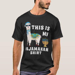 T-shirt C'est ma chemise pyjamakah Funny Llama Hanoukka Pa