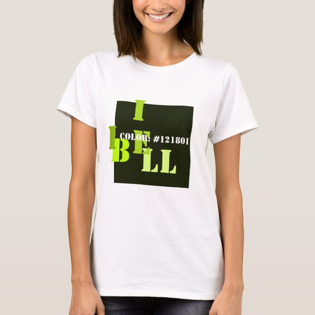 T-shirt C'est ma couleur (Devant)