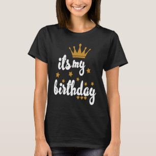 T-shirt C'est ma couronne d'anniversaire pour les femmes A