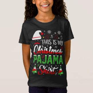 T-Shirt C'Est Ma Famille De Pajama De Noël
