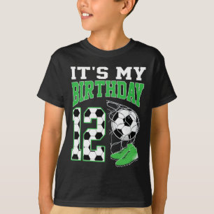 T-shirt C'est ma fête d'anniversaire de football de 12 ans