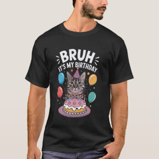 T-shirt C'est ma fête d'anniversaire Thème de chat Célébra