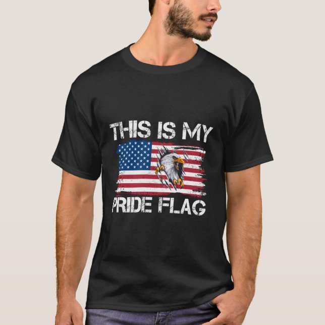 T-shirt C'Est Ma Fierté Drapeau Américain Usa 4 juillet Pa (Devant)