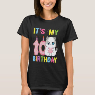 T-shirt C'est ma fille de 10 ans pour mon 10ème anniversai