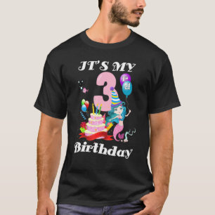 T-shirt C'est ma fille de trois ans, fille de trois ans