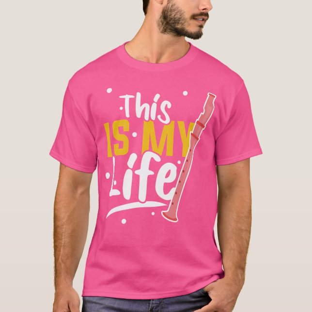 T-shirt C'Est Ma Flûte De Vie (Devant)