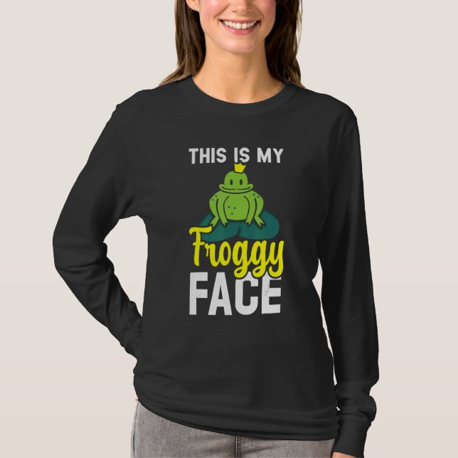 T-shirt C'Est Ma Grenouille Froggy Face Tadpole Amphibienn (Devant)