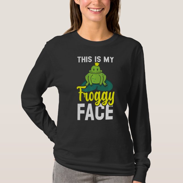 T-shirt C'Est Ma Grenouille Froggy Face Tadpole Amphibienn (Devant)