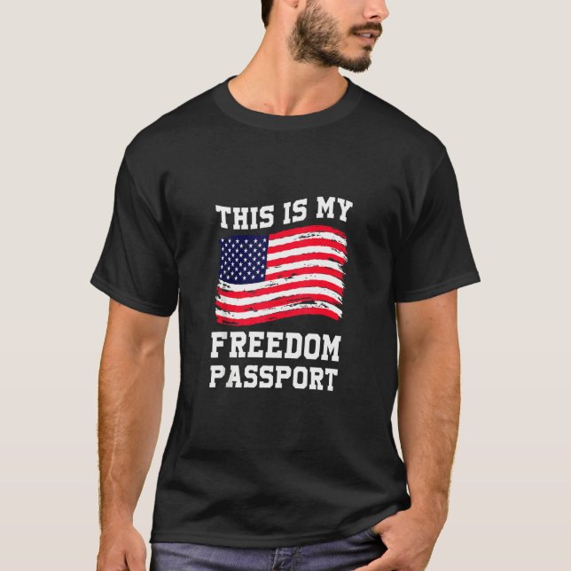 T-shirt C'Est Ma Liberté De Passeport Liberté Médicale (Devant)