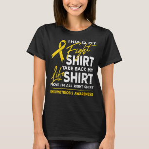 T-shirt C'Est Ma Lutte Contre L'Endométriose La Rib Jaune