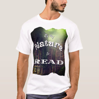 T-shirt C'est ma nature à lire
