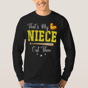 T-shirt C'est ma nièce là-bas Fière oncle de softball Aun