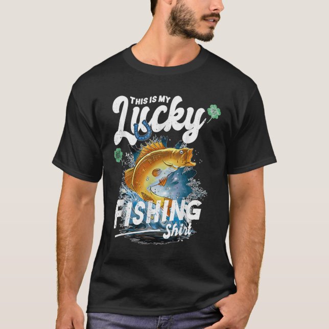 T-shirt C'est Ma Pêche Chanceuse (Devant)