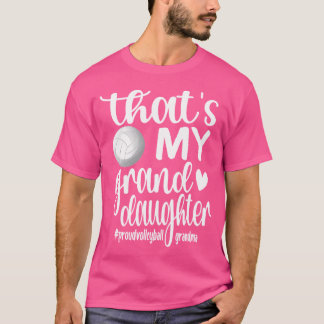 T-shirt C'Est Ma Petite-Fille Fier Grand-Mère De Volley-Ba