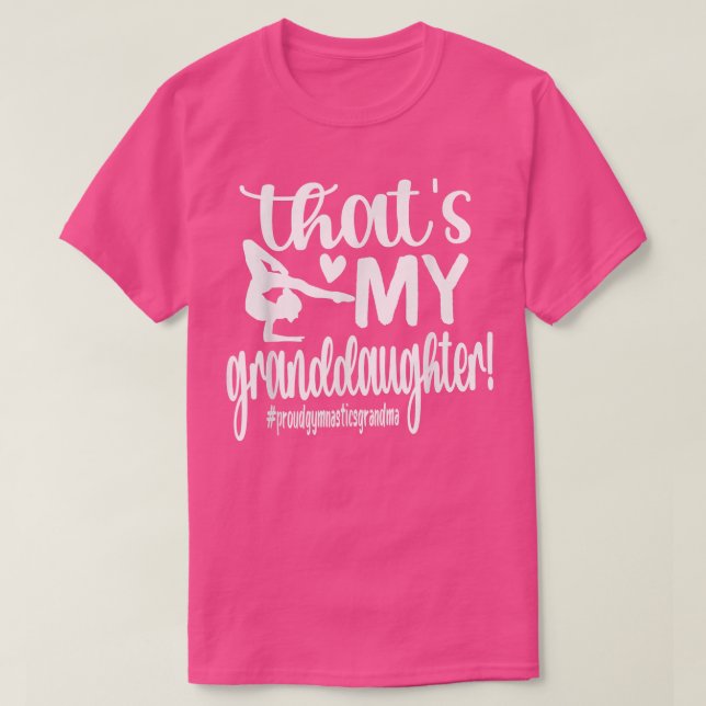 T-shirt C'est ma petite-fille Gymnastique grand-mère de Gy (Design devant)