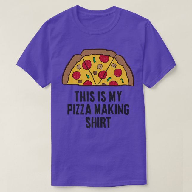 T-shirt C'Est Ma Pizza Qui Fait (Design devant)