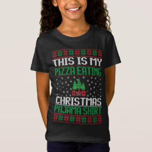T-Shirt C'Est Ma Pizza Qui Mange Le Pajama De Noël Ugly Sw