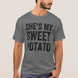 T-shirt C'est ma pomme de terre douce Je fais mijoter le c