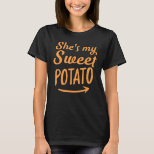 T-shirt C'est ma pomme de terre douce Yeap Je suis en trai