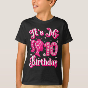 T-shirt C'est ma poupée 10e anniversaire fille 10 ans Anni