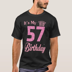 T-shirt C'est ma reine de 57 ans Anniversaire Joyeux-moi t