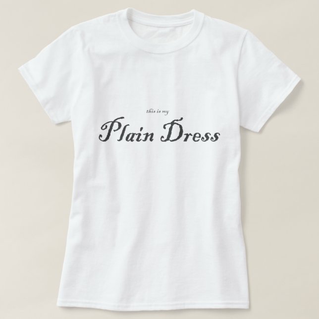 T-shirt C'est ma robe simple (Design devant)